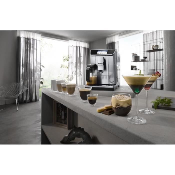 DELONGHI ECAM650.85.MS Espressomachine met geïntegreerde koffiemolen PrimaDonna Elite Experience - grijs