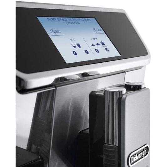 DELONGHI ECAM650.85.MS Espressomachine met geïntegreerde koffiemolen PrimaDonna Elite Experience - grijs