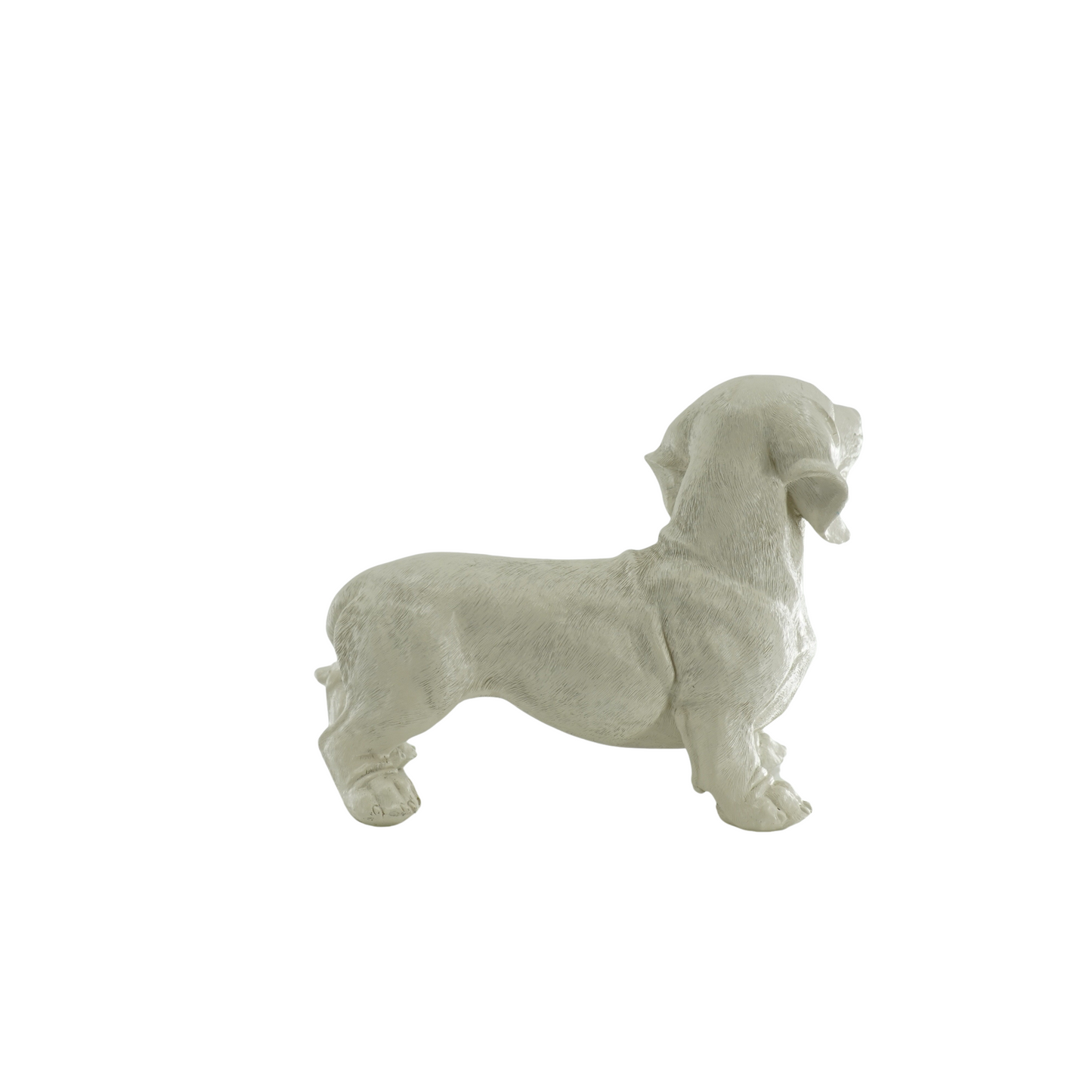 Ornament - Hond met hengels - Polyresin - Beige - 20x8x15cm