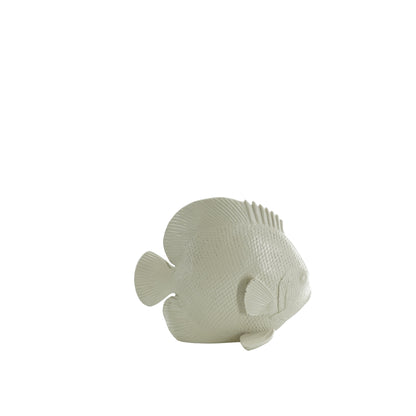 Ornament - Platte Vis - Polyresin - Beige - 19,5x10,5x16cm