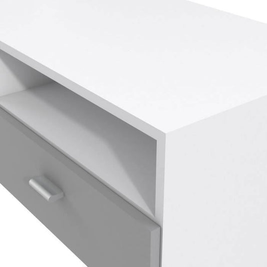 FINLANDEK Hedendaags en mat grijs HELPPO tv-meubel - B 95 cm