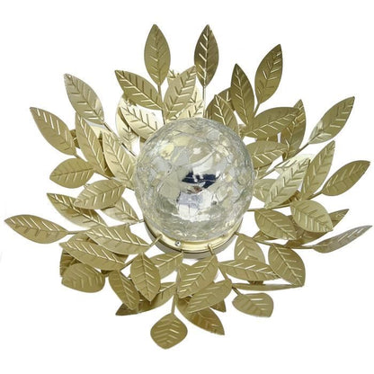 Zonne-waterlelie GALIX G4495 - Metaal, Goud en gebarsten glas - 7 Lumen - 26 cm