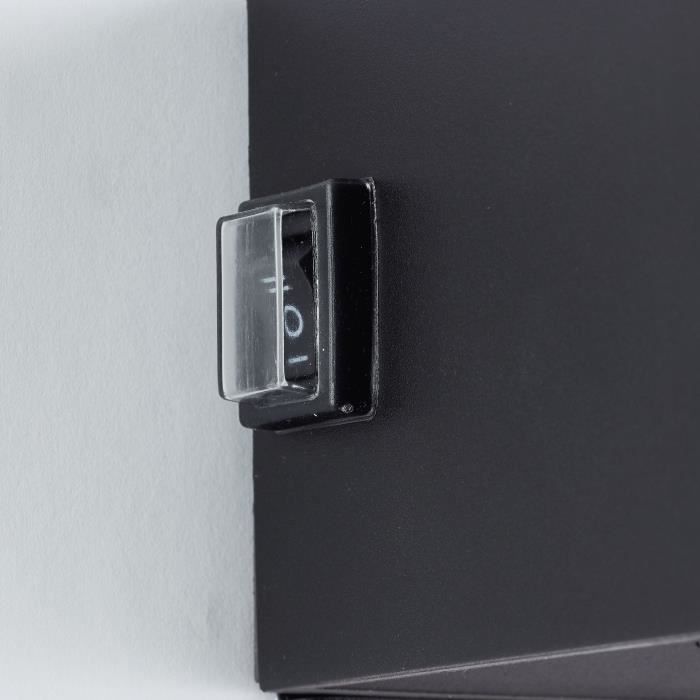 Magnetische buitenwandlamp - ISEO - BRILLIANT - Oplaadbaar - Zwart - LED - Sensor - 4W - 300lm - 3000K - USB