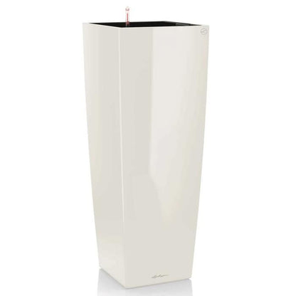 LECHUZA Bloembak Cubico Alto 40 ALL-IN-ONE Glanzend wit 18230 421493