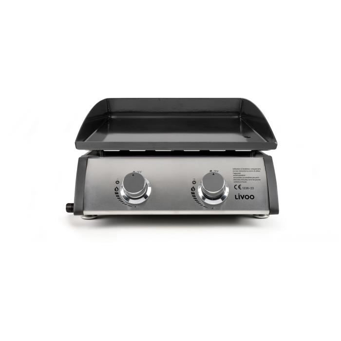 Gasfornuis - LIVOO - DOC296 - 2 branders - Grijs