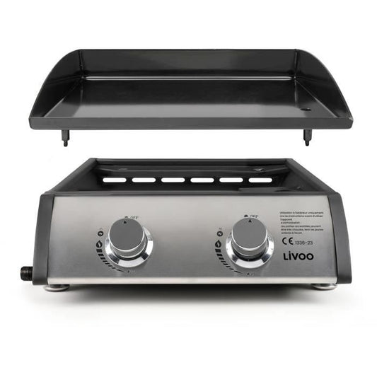 Gasfornuis - LIVOO - DOC296 - 2 branders - Grijs