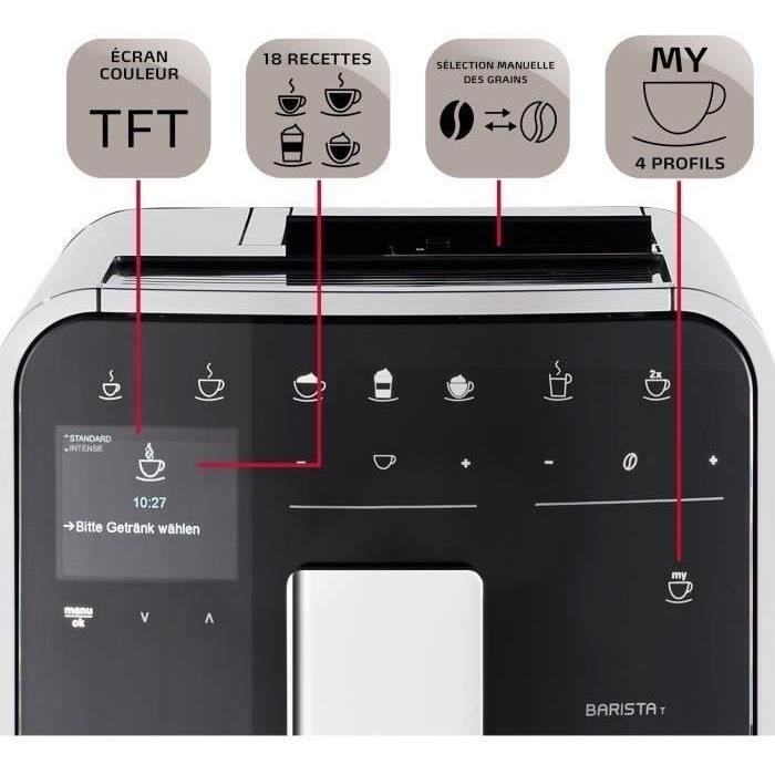 MELITA F831-101 Barista T Smart - Zilver (zonder melktank)