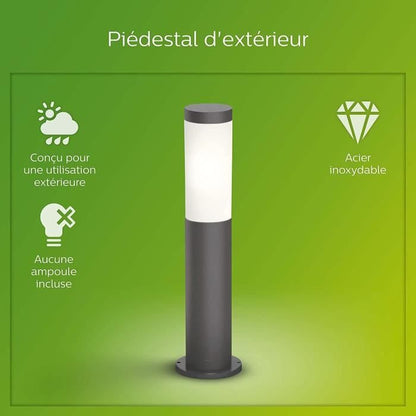 Exterieur Terminal Philips Utrecht - 1x20W - Antraciet