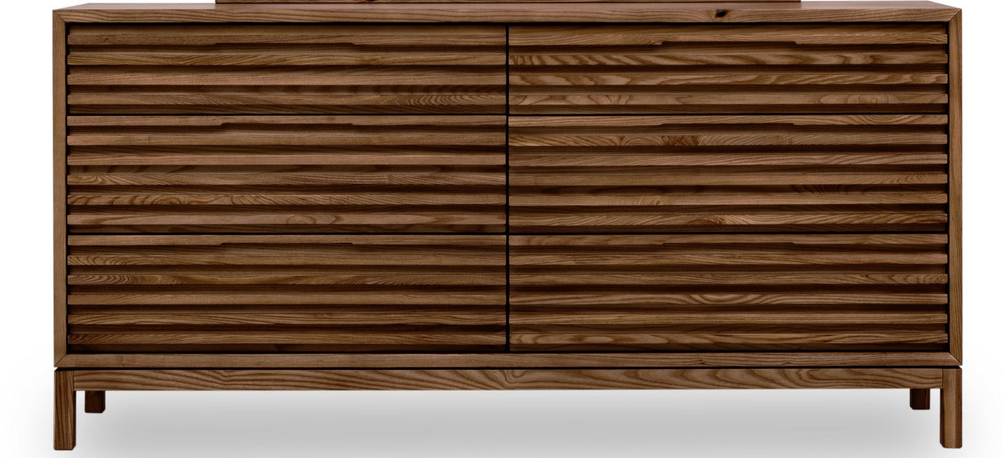 Tanner Zes Laden As Houten Dressoir in Roux