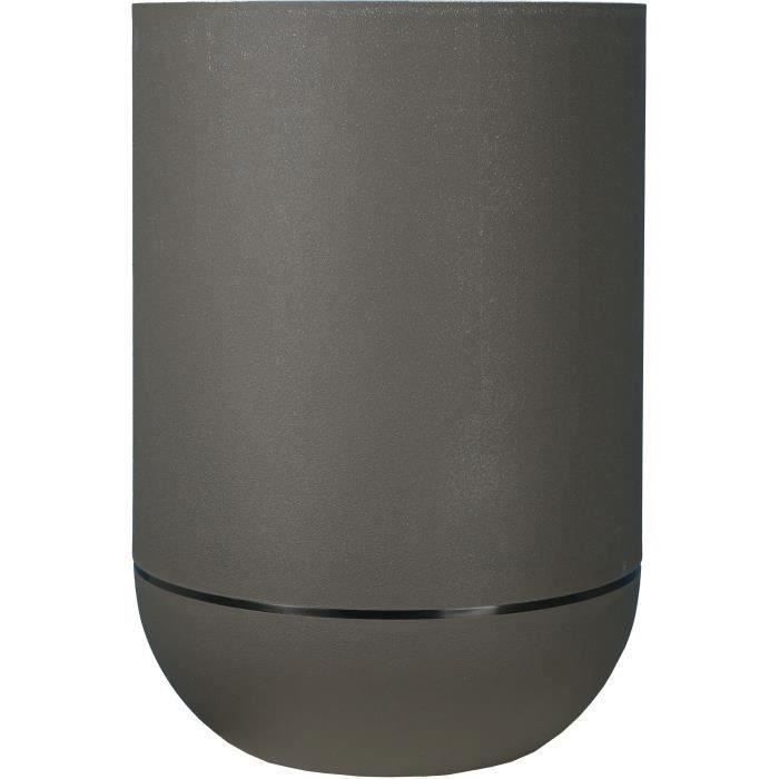 RIVIERA GRANIT TULIPE ronde bloembak - Kunststof - Diameter 50 cm - Grijs