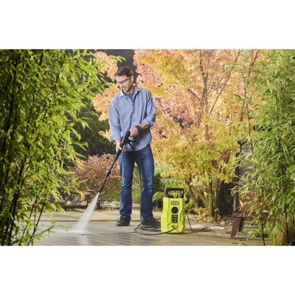 Hogedrukreiniger - RYOBI - 1400 W - 110 bar - 390 L - 5 m PVC-slang - Vario-lans - Turbolans - 0,35 L reinigingsmiddelmondstuk