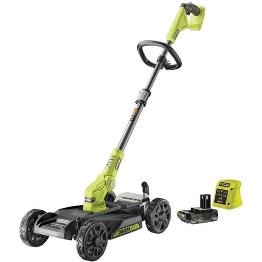 Zelfrijdende maaier van RYOBI RY18LMC30A-120 - 18V - Maaibreedte 30cm - Mulchfunctie - Lithiumbatterij + lader meegeleverd