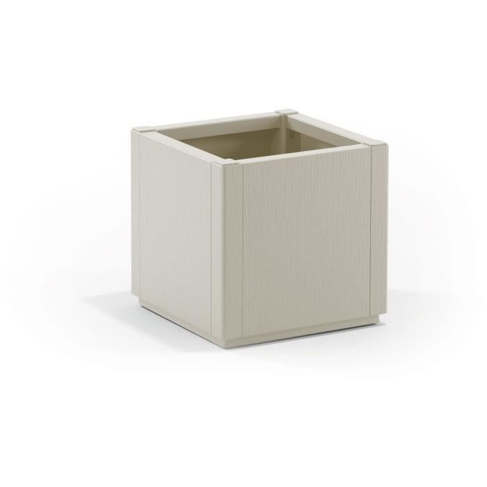 Bloembak - ETHICA - Krijt - Vierkant - 38 L - STEFANPLAST