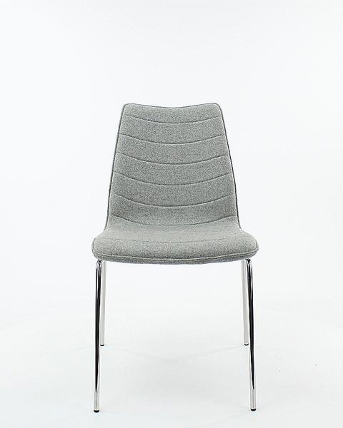 Eetkamerstoel / Vergaderstoel - Mirage zwart - frame zwart