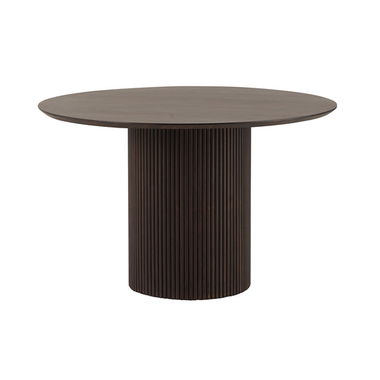 Eettafel Ø120, Mango Donker Walnoot