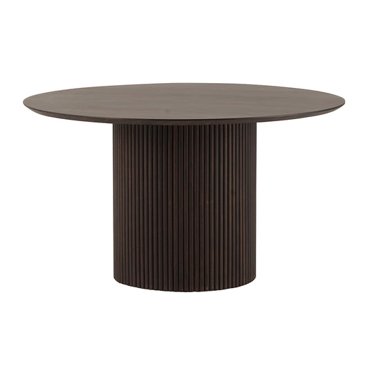 Eettafel Ø140, Mango Donker Walnoot