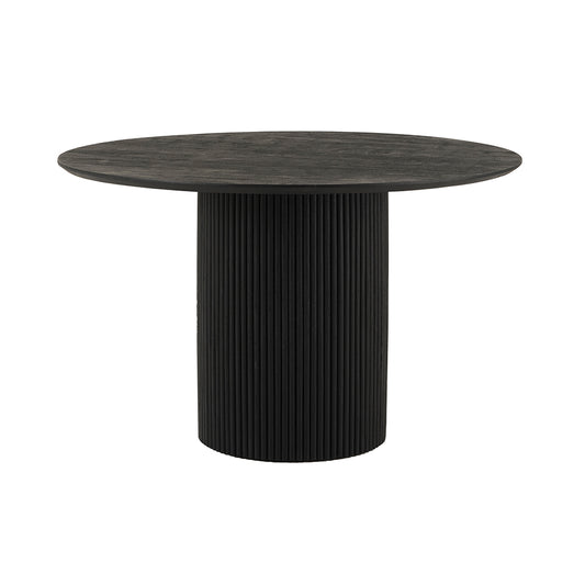 Eettafel Ø120, Acacia Zwart