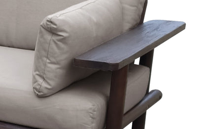 Zambra Lounge Hoekset - 3 stuks - Gevlochten Buitenkant Plat Off White