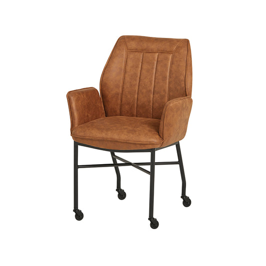 Denver eetkamerstoel - WIEL - Micro - Tan 05 (set van 2)