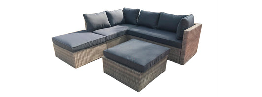 Almadia Modulo Lounge Hoekset - 4 stuks - Natuurlijk Kobo Grijs