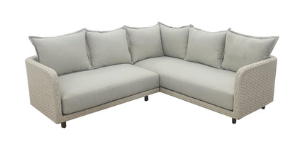 Nayan Lounge Hoekset - Staal Poeder gecoat Oester