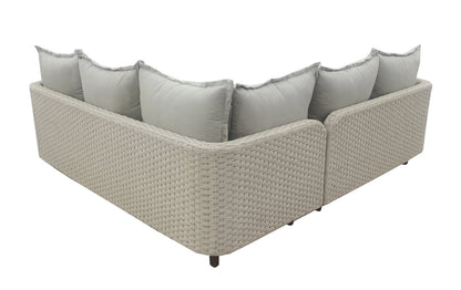Nayan Lounge Hoekset - Staal Poeder gecoat Oester