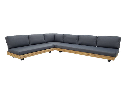 Los Angeles Lounge Hoekset - Metaal Staal Poeder gecoat Antraciet