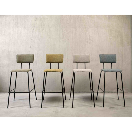 Werkliving Barkruk Hoog Bo Society - Boucle Shitake