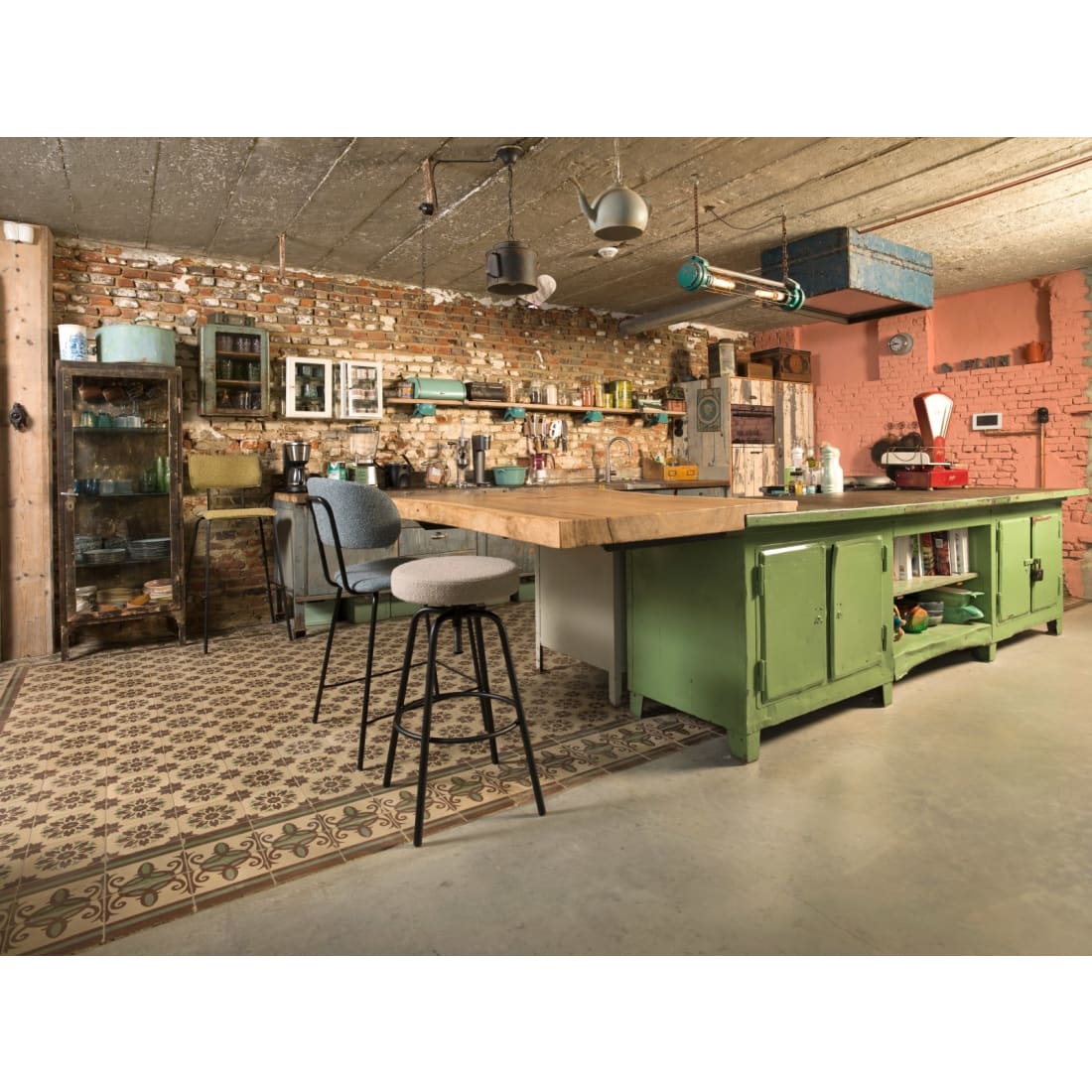 Werkliving Barkruk Hoog Bo Society - Boucle Shitake