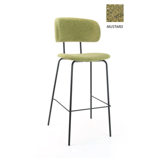 Werk- en woonkruk Hoog Society Bo - Boucle Mosterd