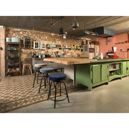 Werkwoonkruk Laag Rond - Velvet Earth Forest